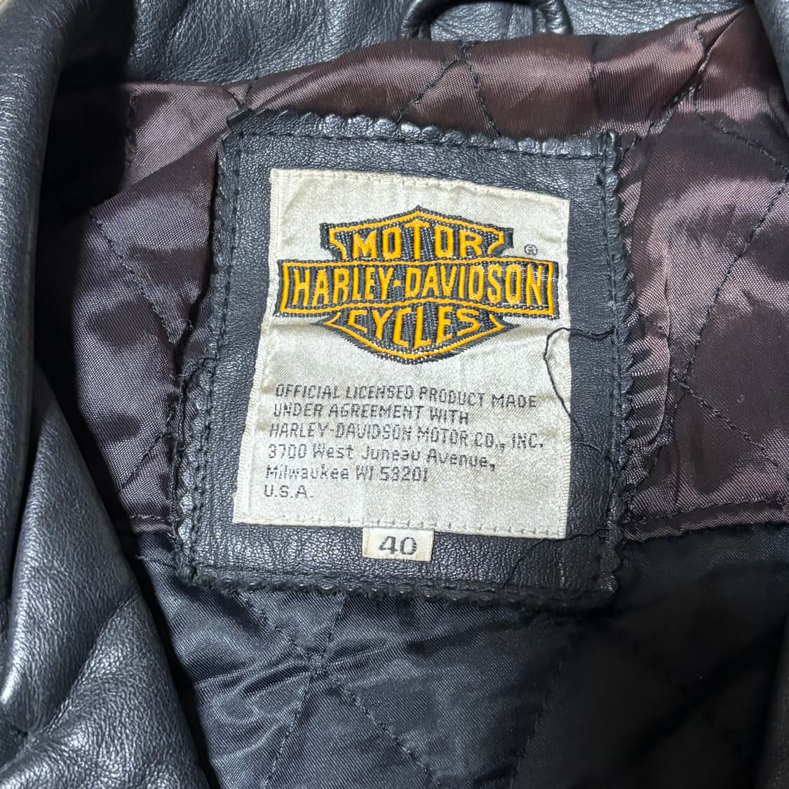 할리데이비슨 스터드 스컬 라이더 레더자켓 40 상품이미지7