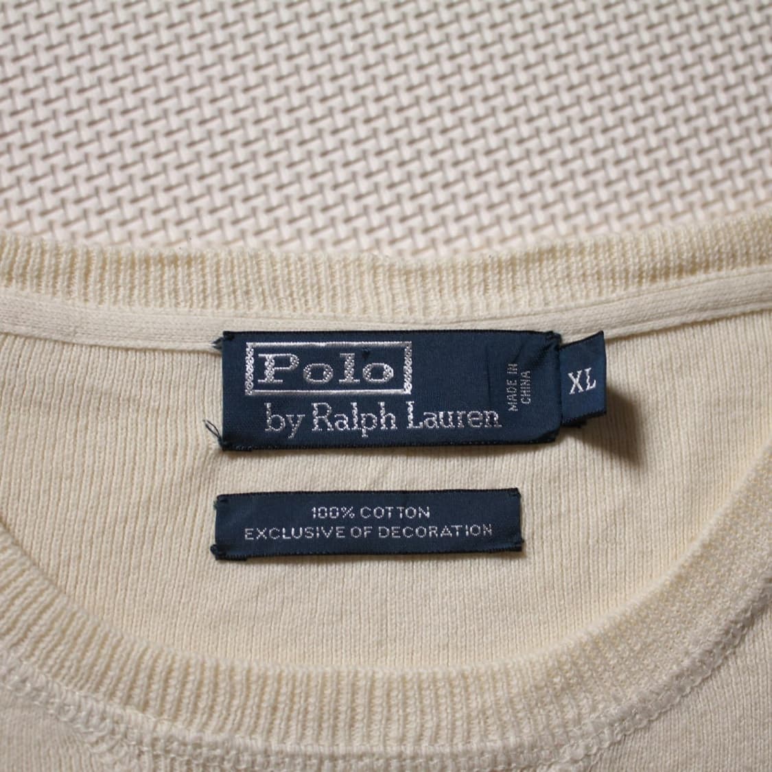 Polo 폴로 랄프로렌 아이보리 라운드 니트 상품이미지4