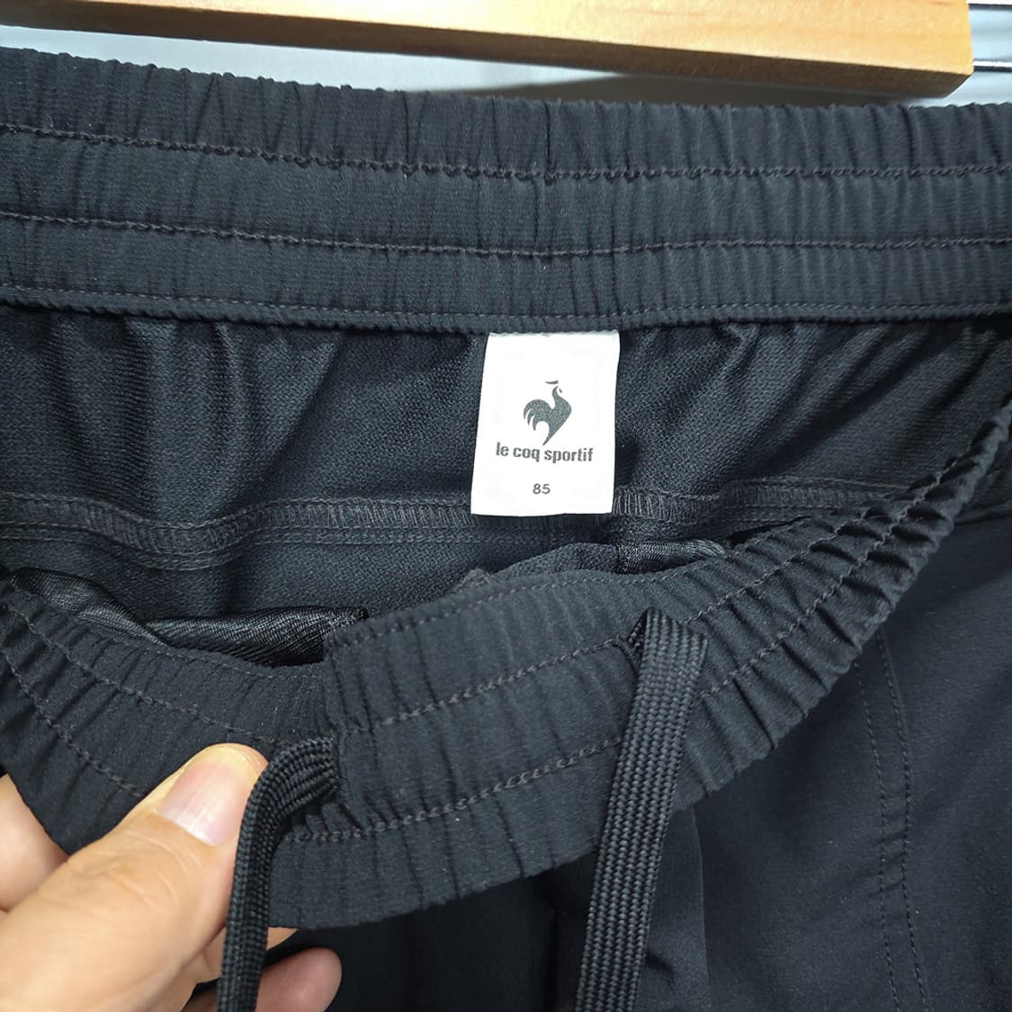 르꼬끄(le coq sportif) 카고 조거팬츠 블랙 85 상품이미지6