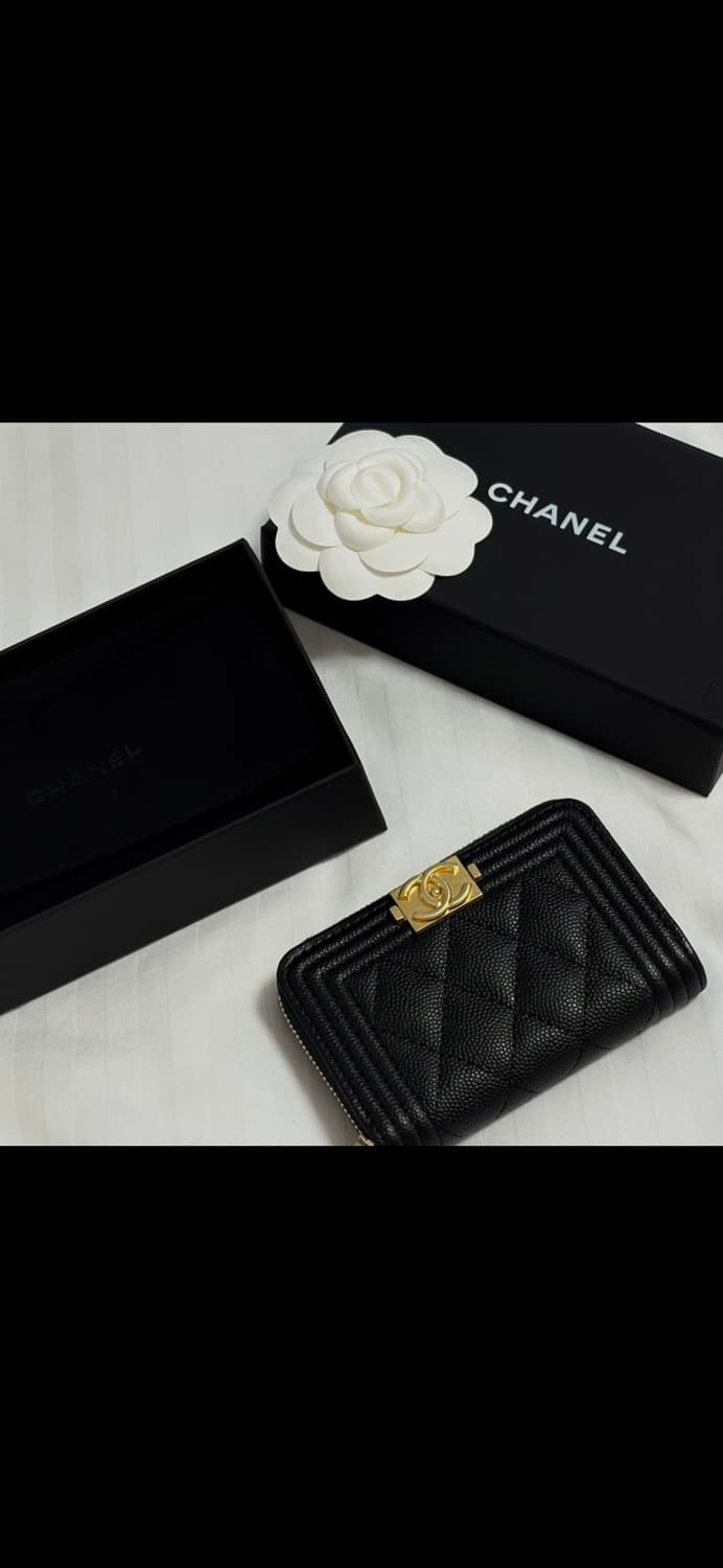 [백화점 구매] 샤넬 보이 금장 카드지갑 코인지갑 상품이미지2