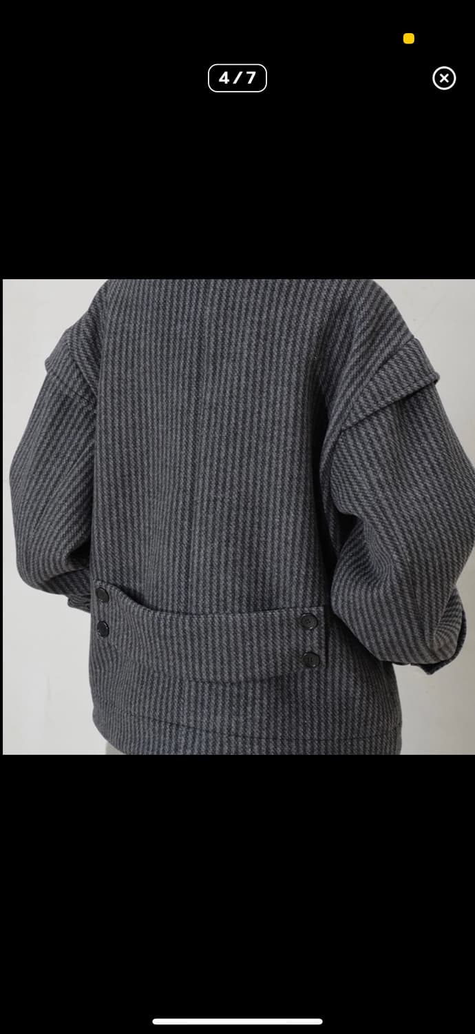 타입서비스 레이어드 하프코트 차콜 상품이미지4