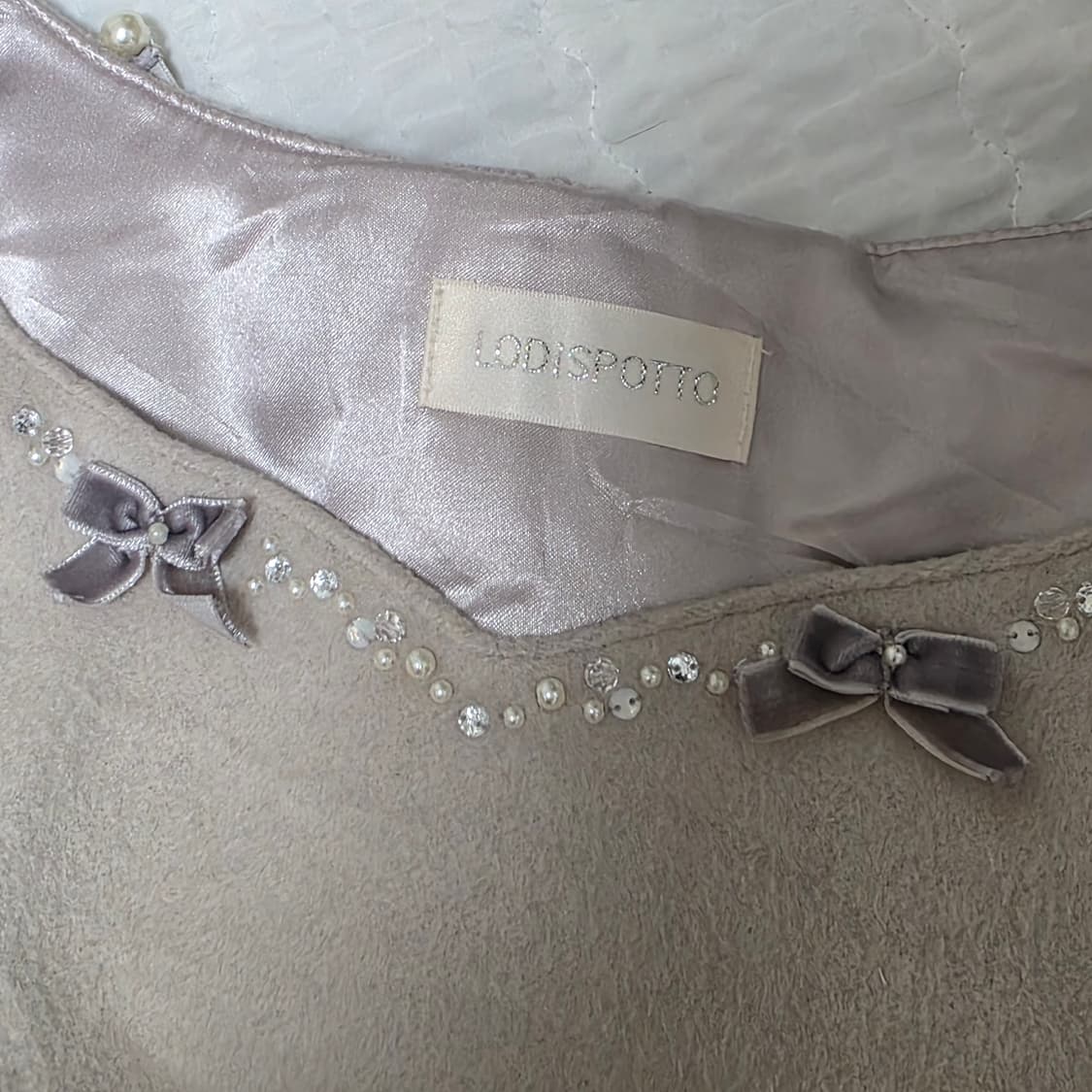 일본빈티지)히메라떼갸루 등포인트 코르셋 로맨틱 로리타 리본비즈 모직원피스 상품이미지3