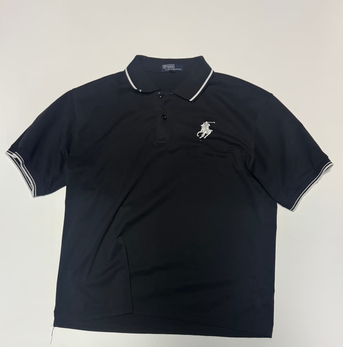 희귀!! 폴로 랄프로렌 플레이어 로고 반팔 카라 티셔츠 L ~ XL 상품이미지1