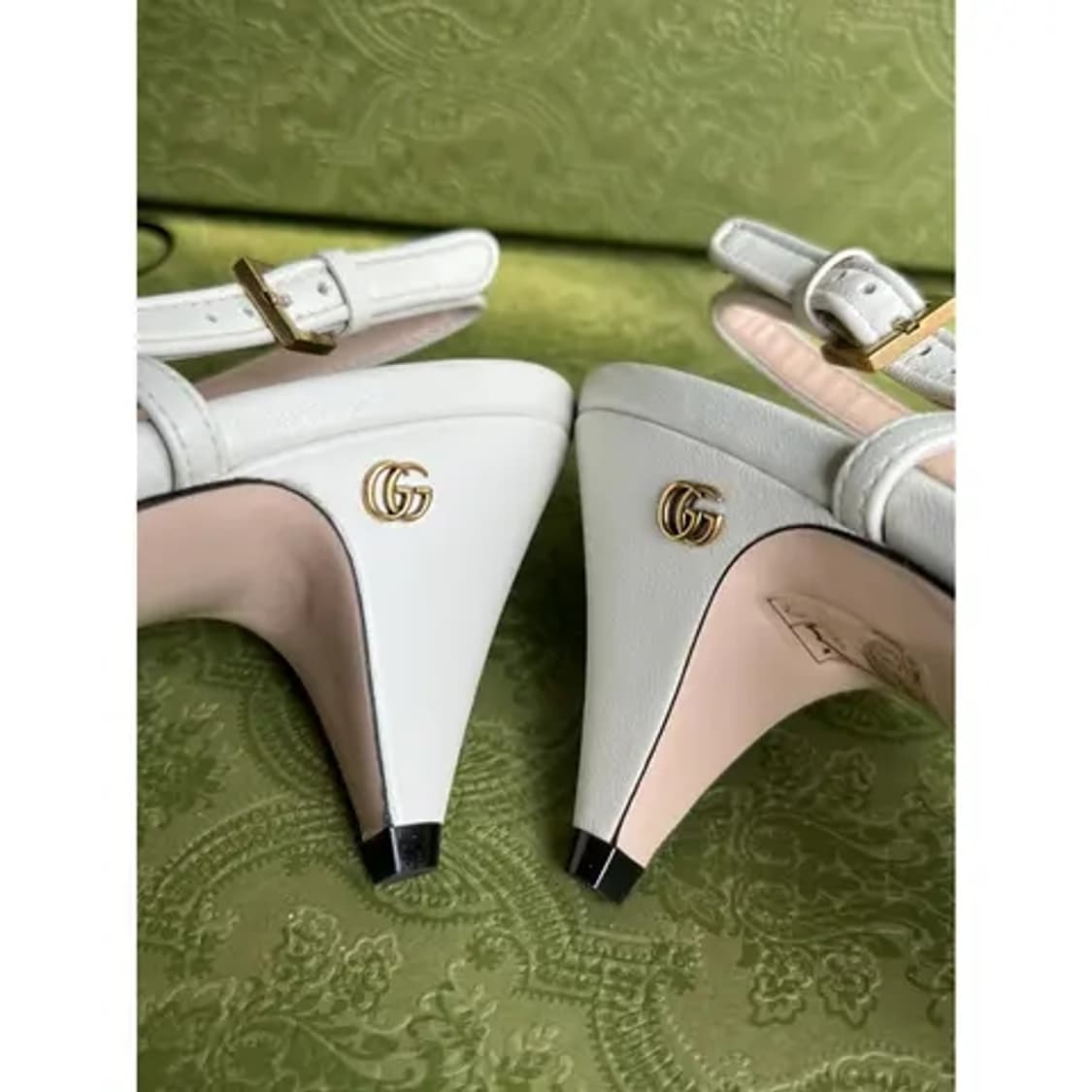 [풀구성품]구찌 마테라세 슬링백 펌프스 235 풀구성 상품이미지1