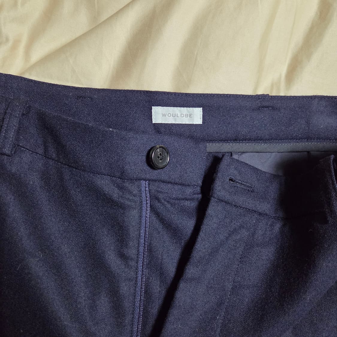 [1] 우드비 울 캐시미어 팬츠 네이비 / 슬랙스 트라우저 포터리 코모리 상품이미지4