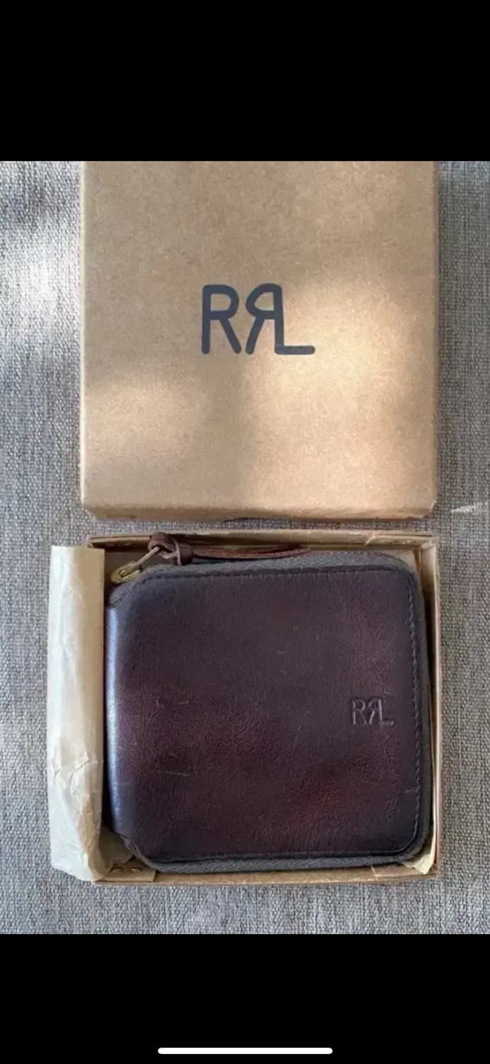 rrl 레더 지퍼 월렛 새상품 상품이미지1