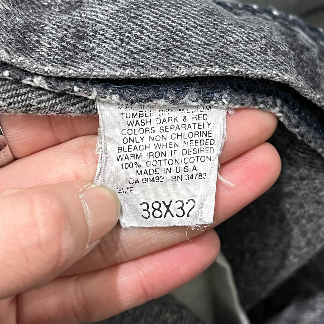 리 usa 흑청 데님팬츠 s08377 상품이미지7