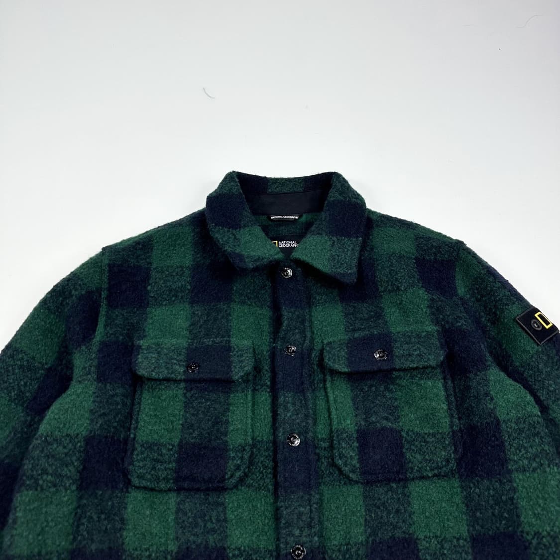 내셔널지오그래픽 타탄 체크 울 셔츠 자켓 (L) 상품이미지1