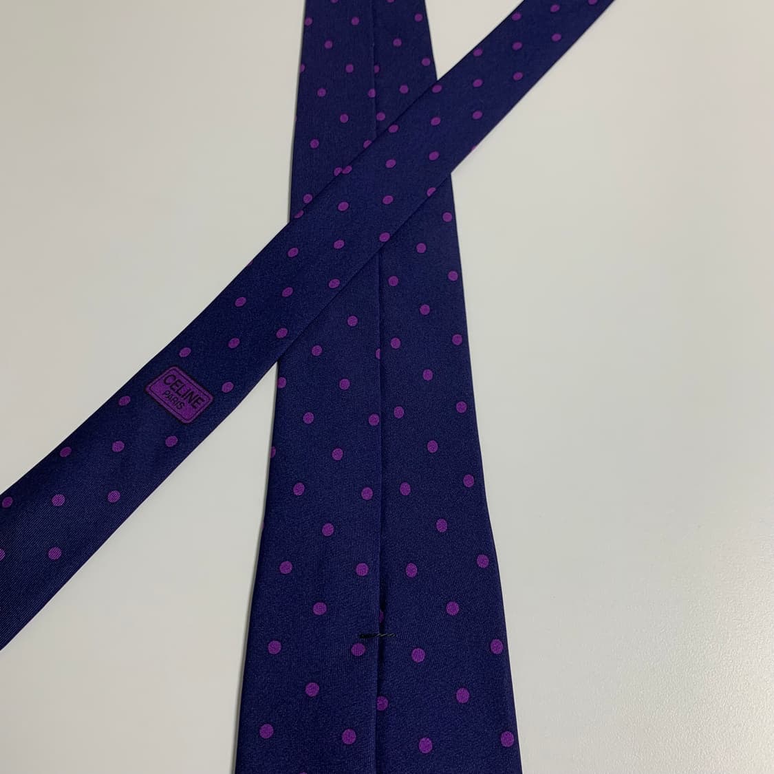 셀린느(CELINE) 명품 도트넥타이 A등급 8.5cm 상품이미지5