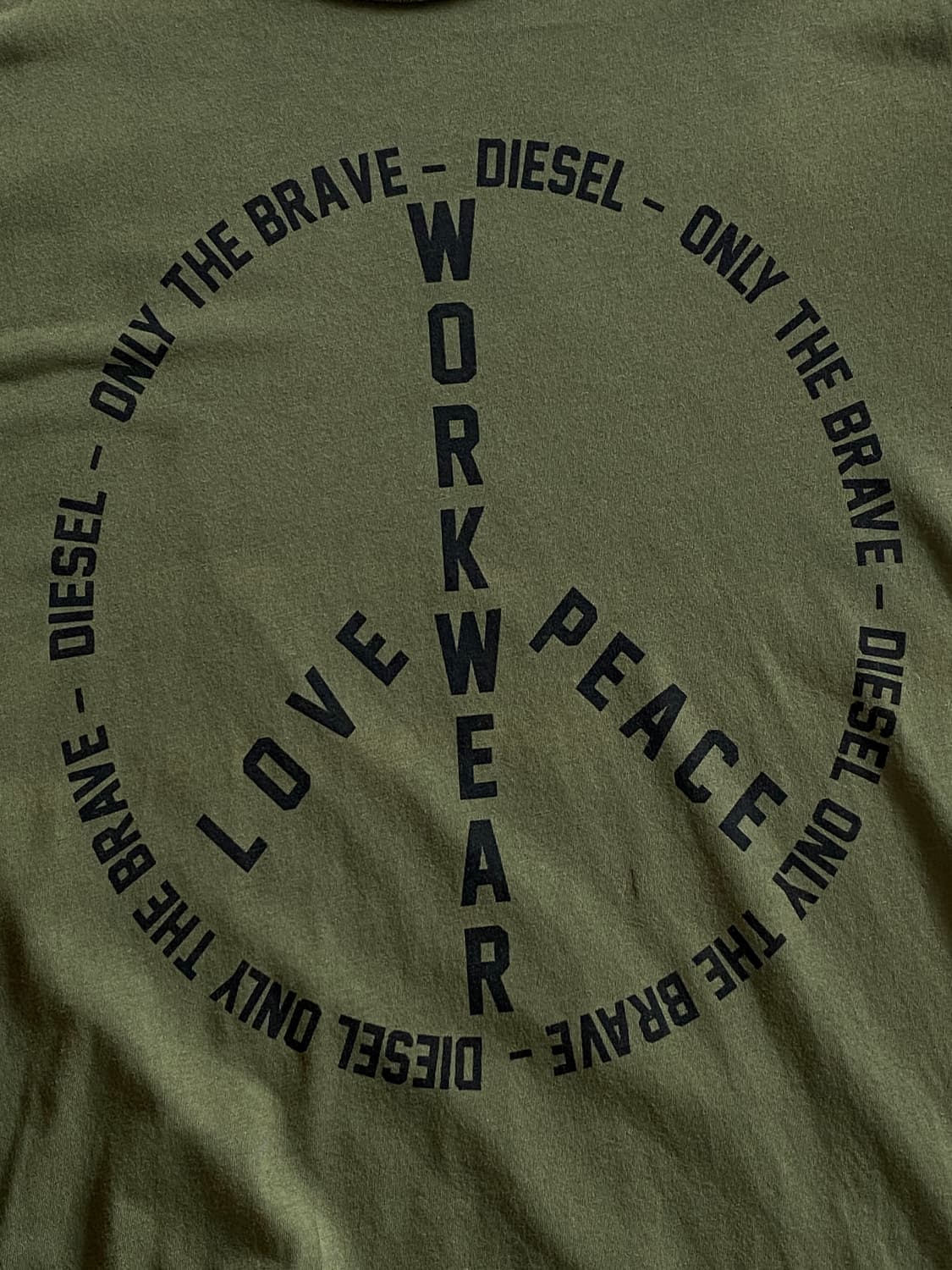 DIESEL 디젤 PEACE LOGO T-shirt 상품이미지2