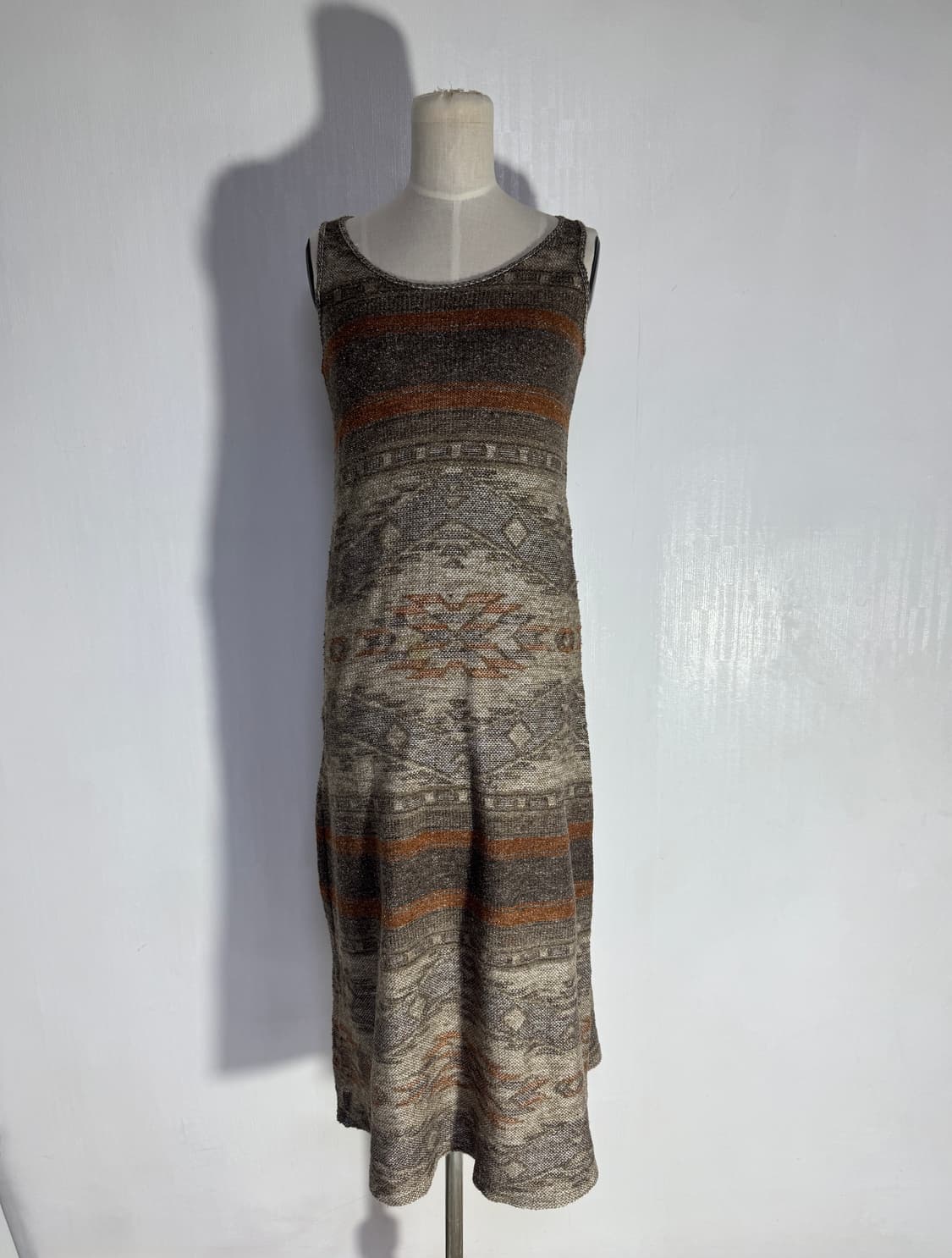 Goa 네이티브 패턴 블랭킷 니트 원피스 y2k 에스닉 lgb 상품이미지2