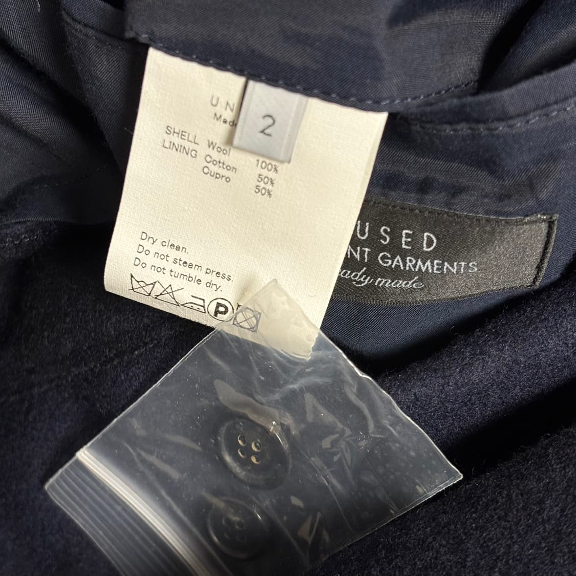 2) unused 언유즈드 버튼 블레이저 상품이미지6