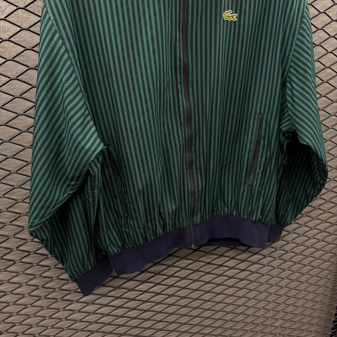 라코스테 스트라이프 블루종자켓 프렌치메이드 컬렉션 PK안감 디테일 상품이미지5