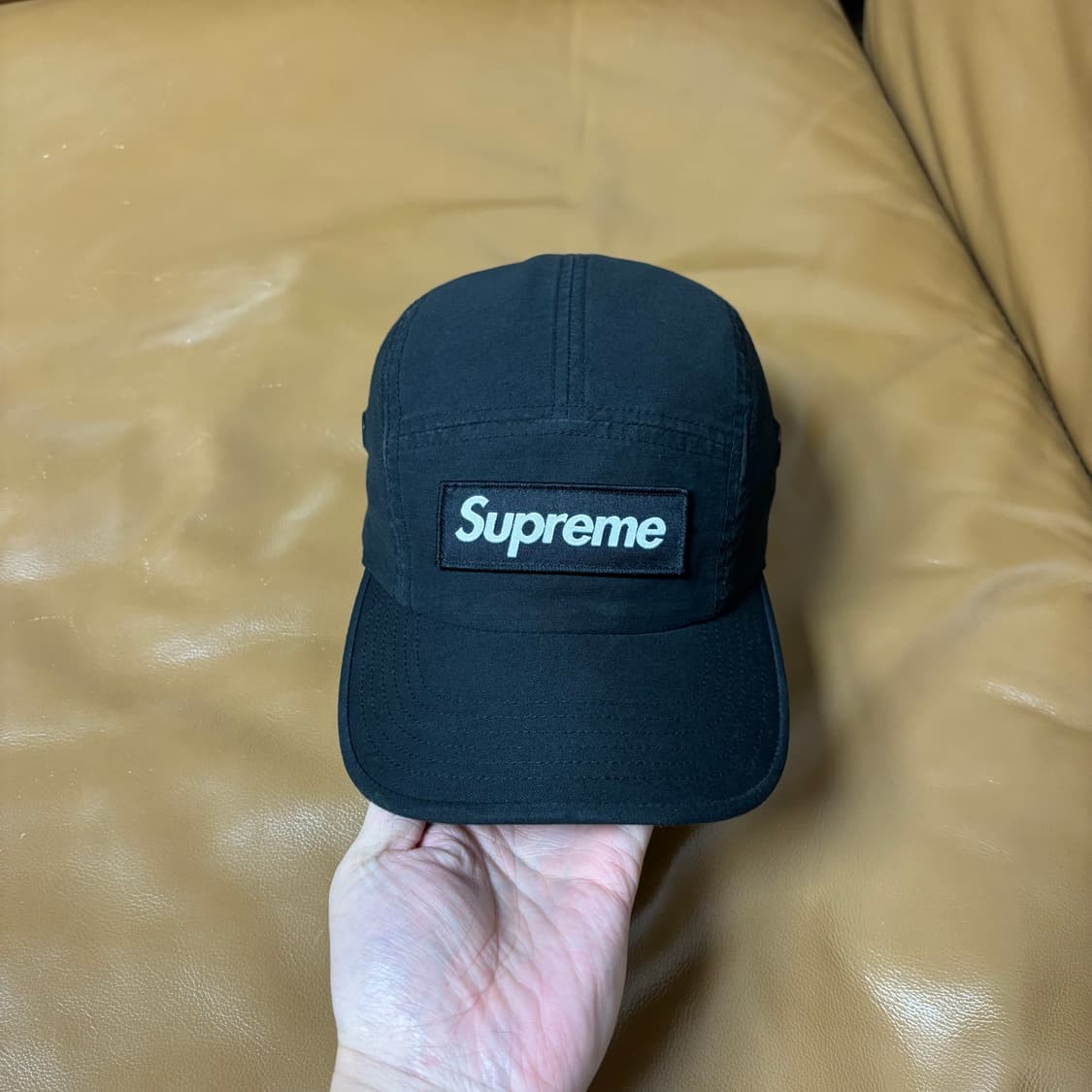 슈프림 캠프캡 모자 박스로고 22FW 밀리터리 블랙 상품이미지2