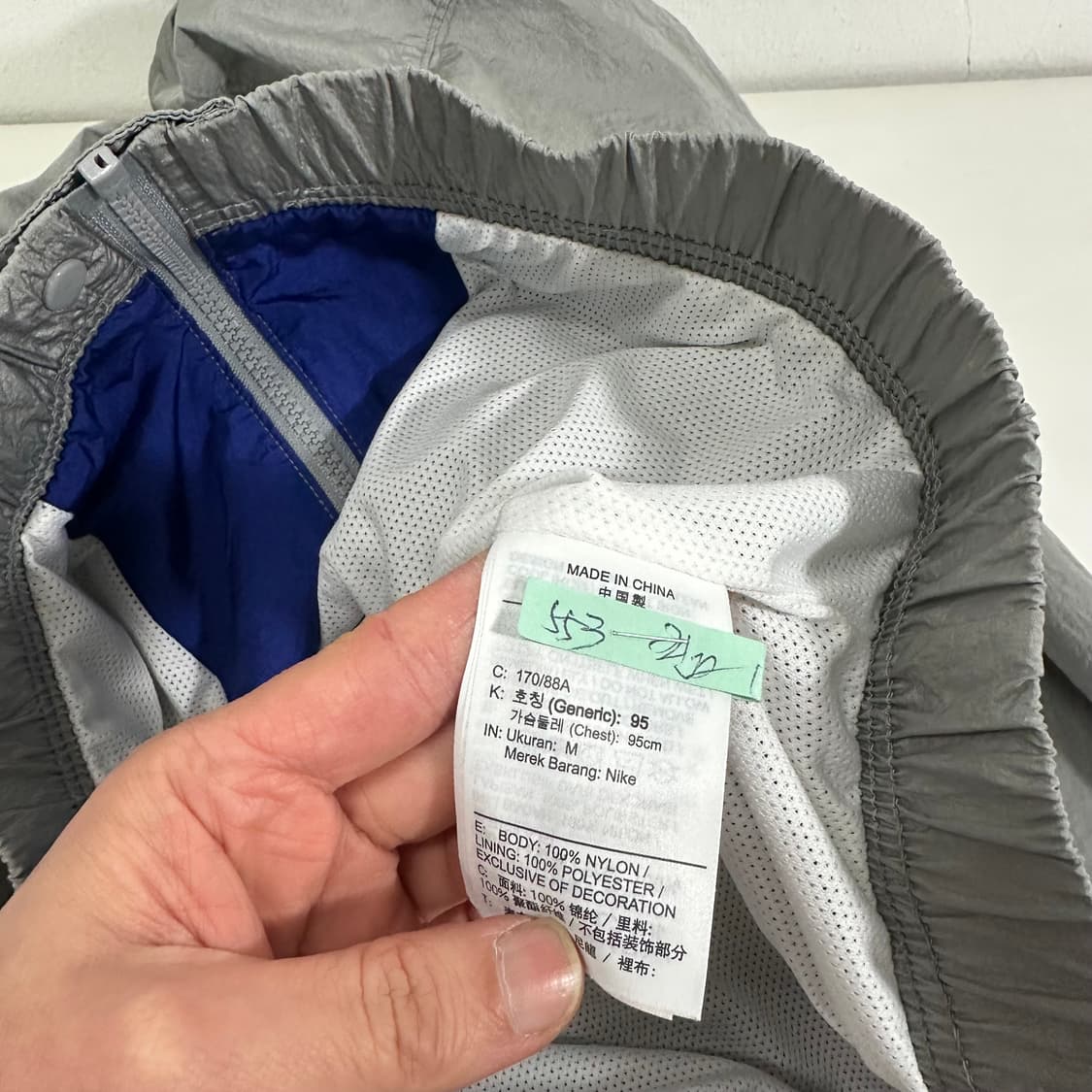 M 나이키 그레이 더블스우시 우븐자켓 상품이미지7