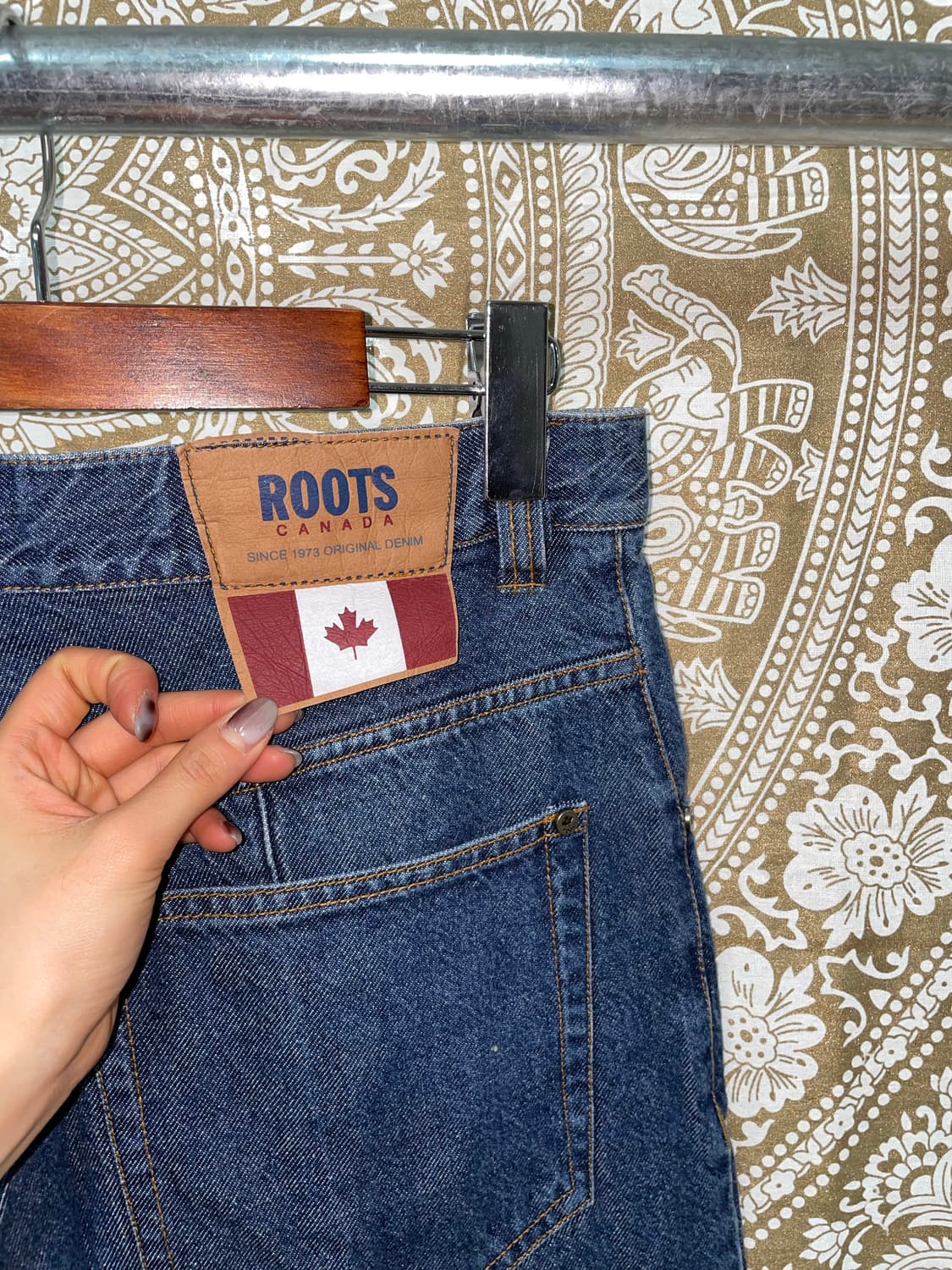 Roots 루츠 더블니 진청 데님팬츠  상품이미지6