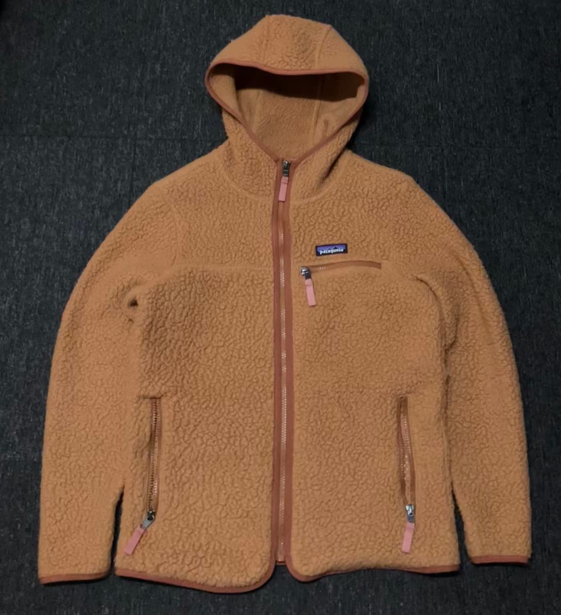파타고니아 레트로 파일 플리스 후디 브라운 상품이미지2