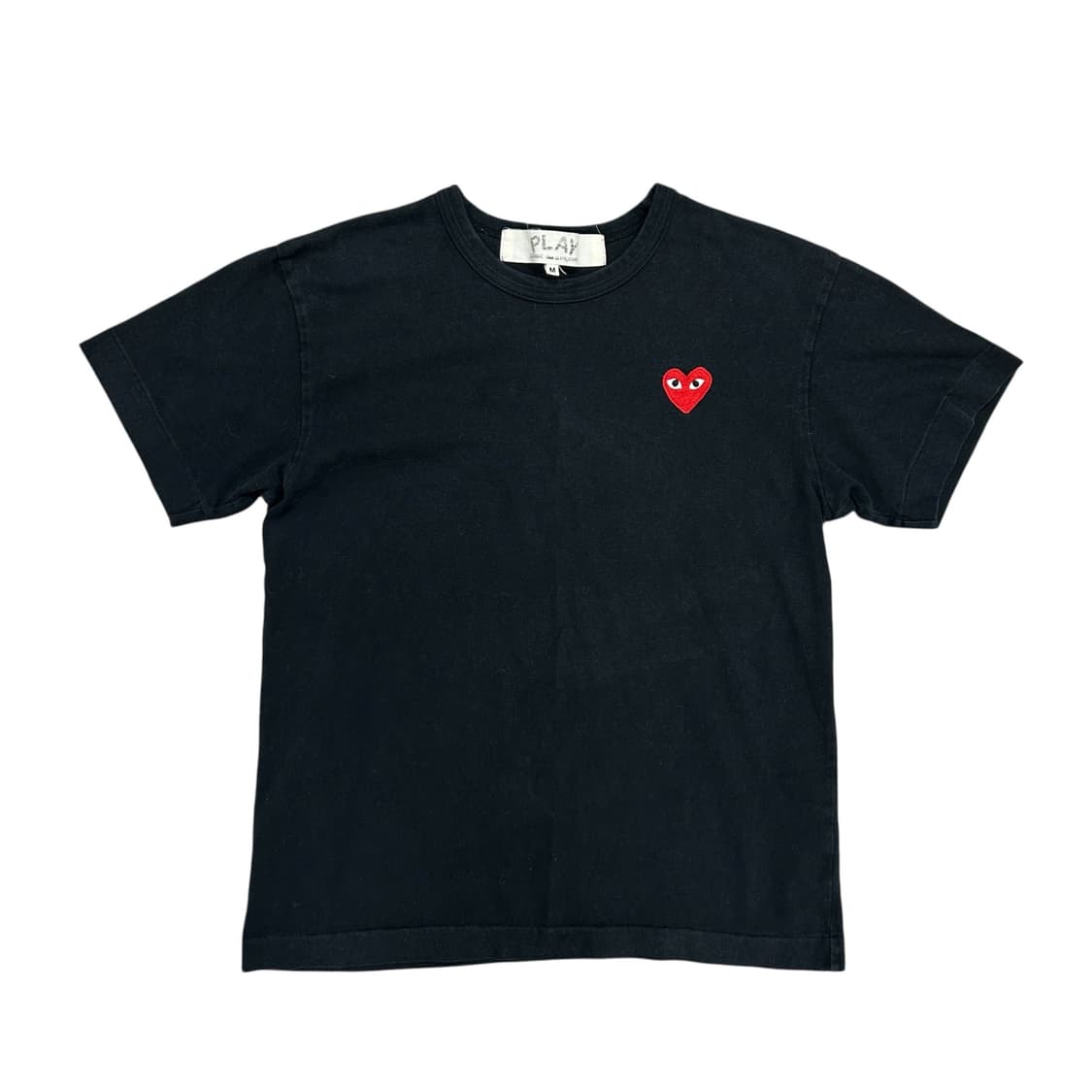 꼼데가르송 하트와펜 블랙 반팔(M) 상품이미지1