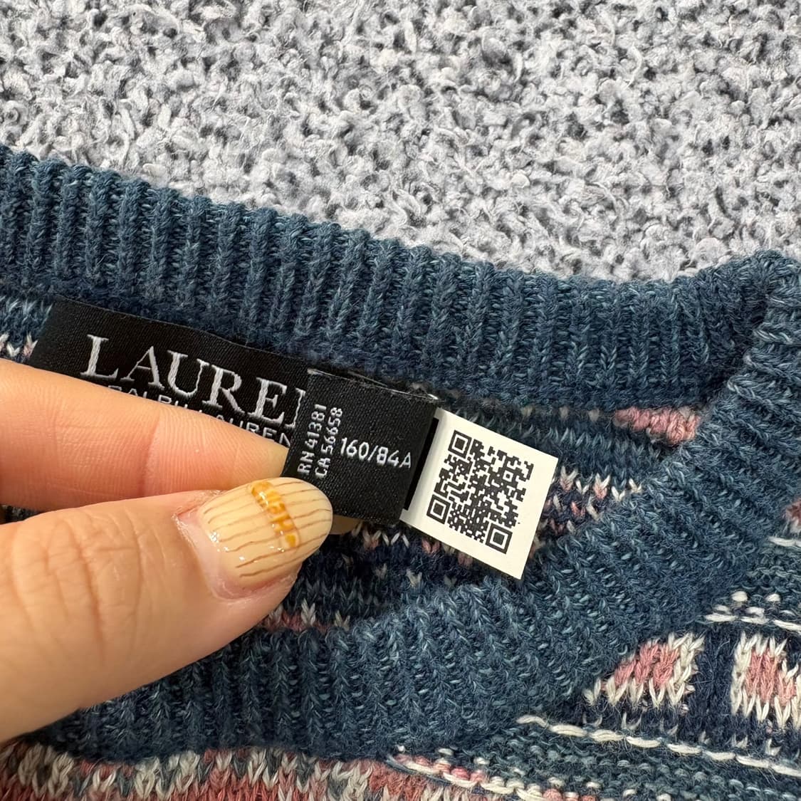 S 로렌 랄프로렌 페어아일 반팔 니트 0428J 상품이미지4