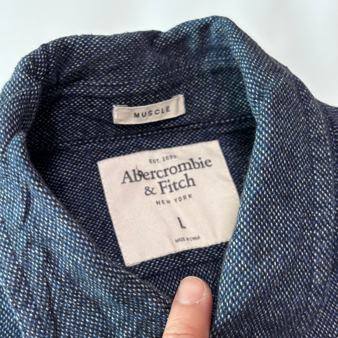 아베크롬비 앤 피치 헤더 인디고 워크 셔츠 상품이미지2