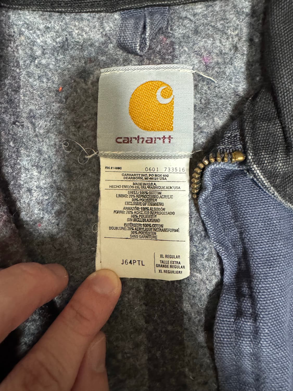 칼하트 디트로이트 j64 ptl xlarge 상품이미지3