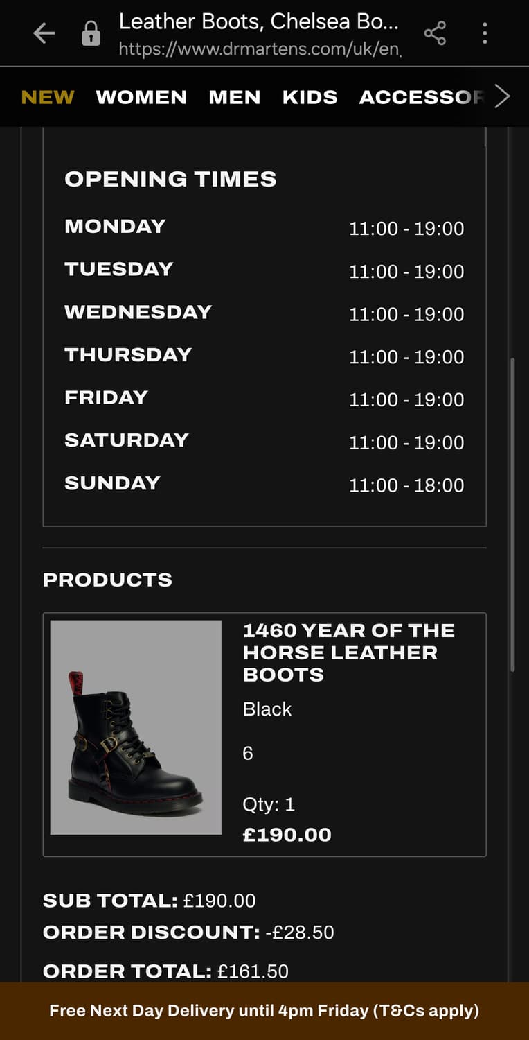 닥터마틴 1460 스무스 yoth 새상품 상품이미지4