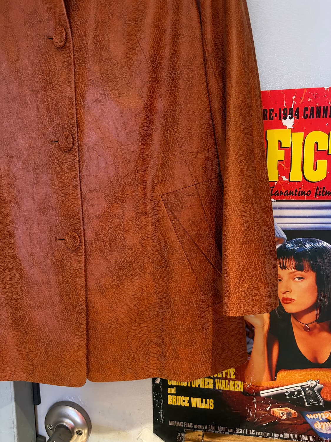 크로커다일 폴리 롱 자켓 상품이미지3