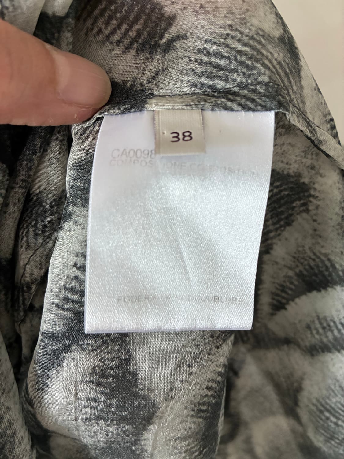 스텔라 매카트니 프린트 플레어 소매 블라우스 IT38 상품이미지5