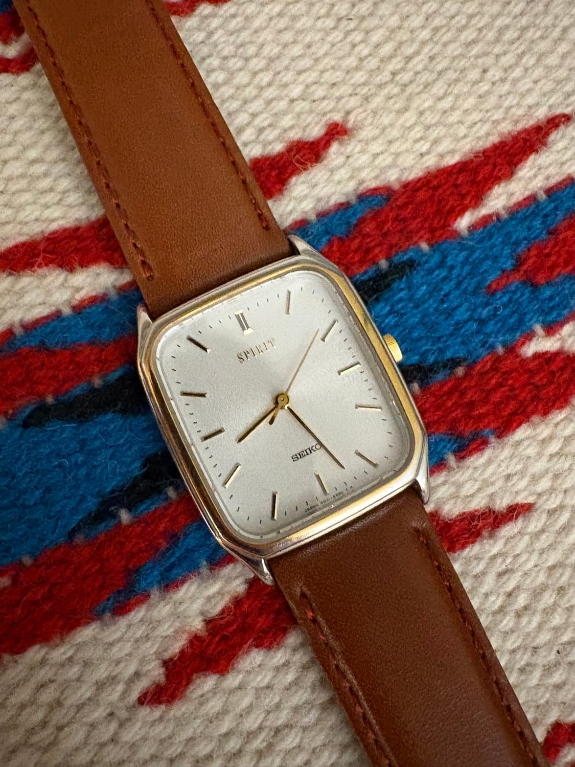 세이코 빈티지 시계 브라운스트랩 상품이미지1
