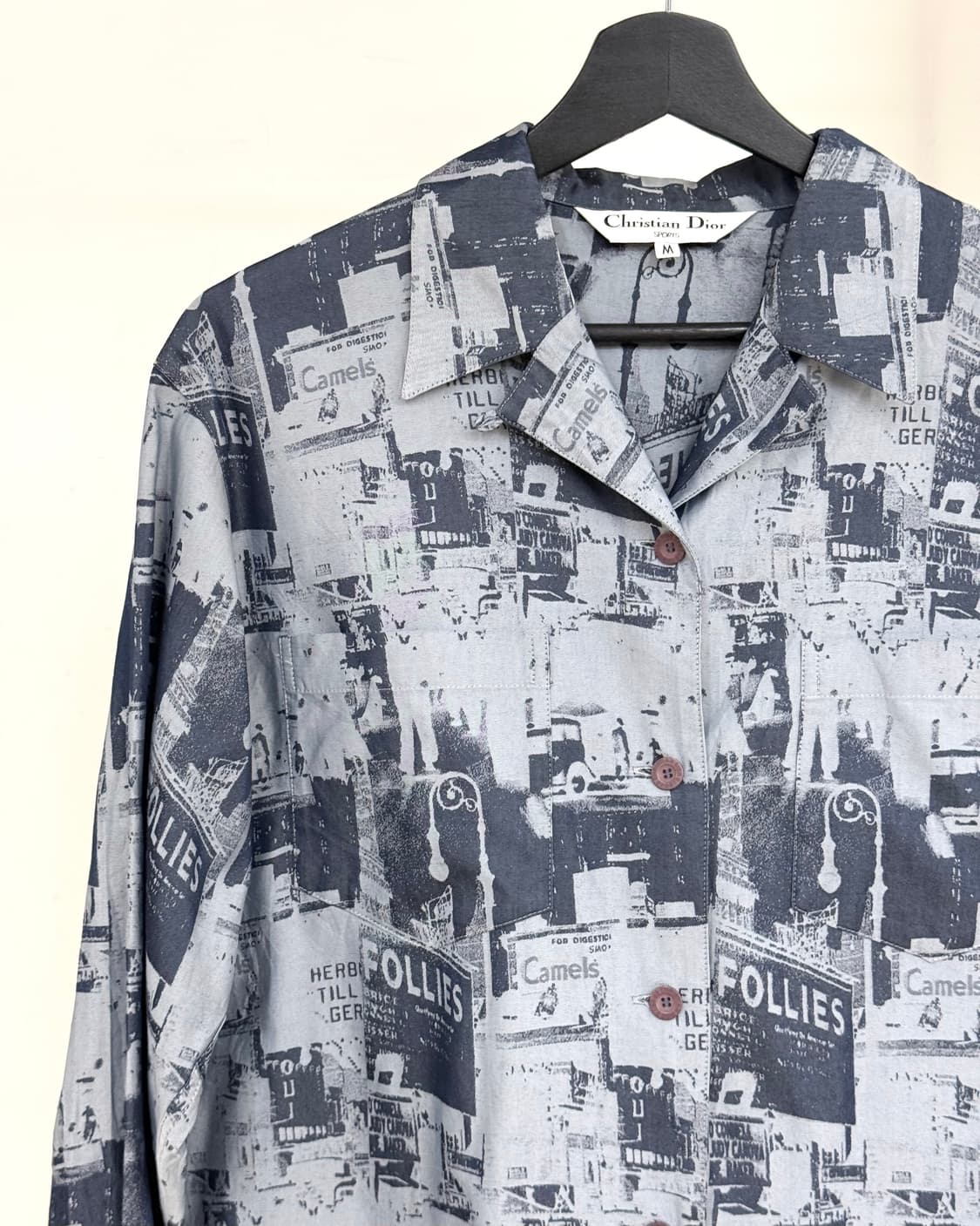 크리스찬 디올 블루 포토그래픽 프린트 셔츠 상품이미지3