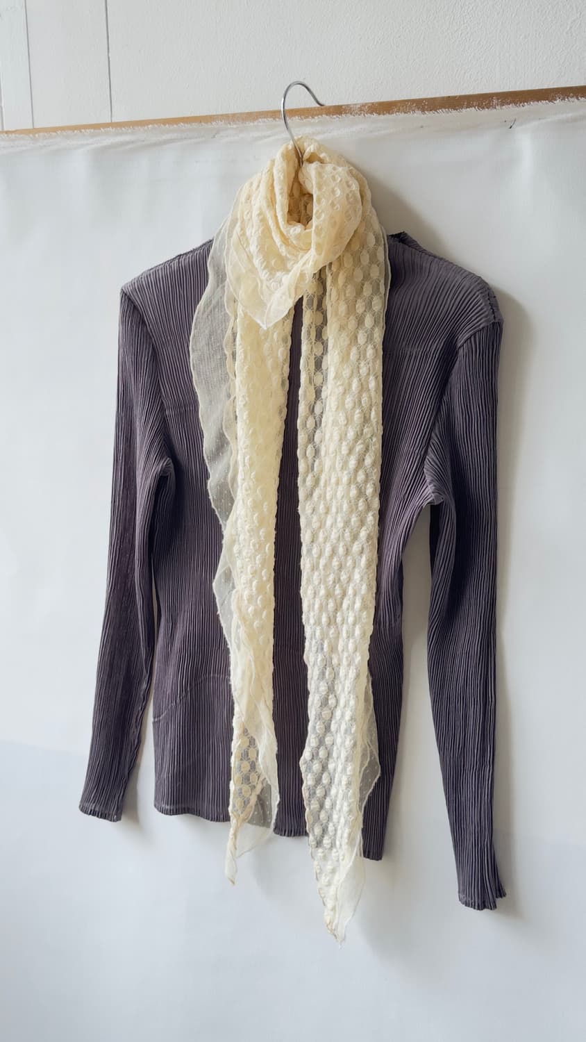 [vtg] wave pleats long sleeve 상품이미지3