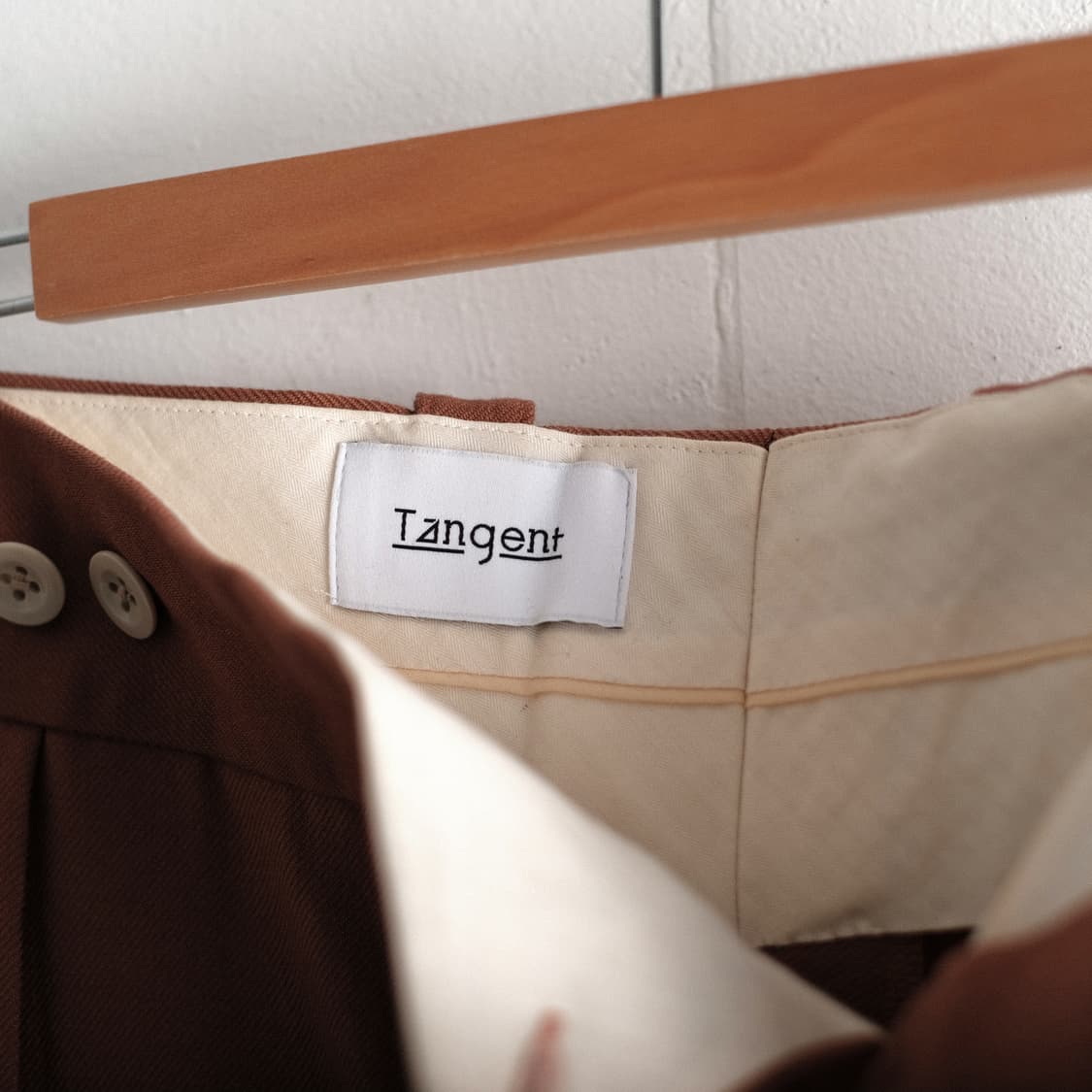 Tangent 탄젠트 48사이즈 헨리 울 트윌 와이드 팬츠 상품이미지9