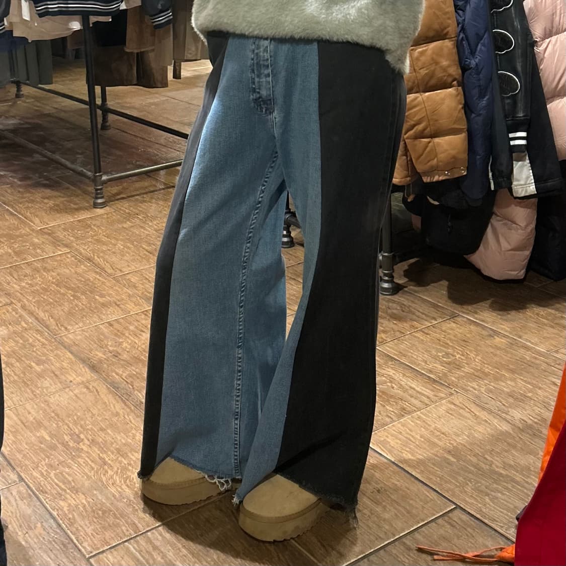 [HI] 폴로진스 투톤 와이드 데님 팬츠 상품이미지4