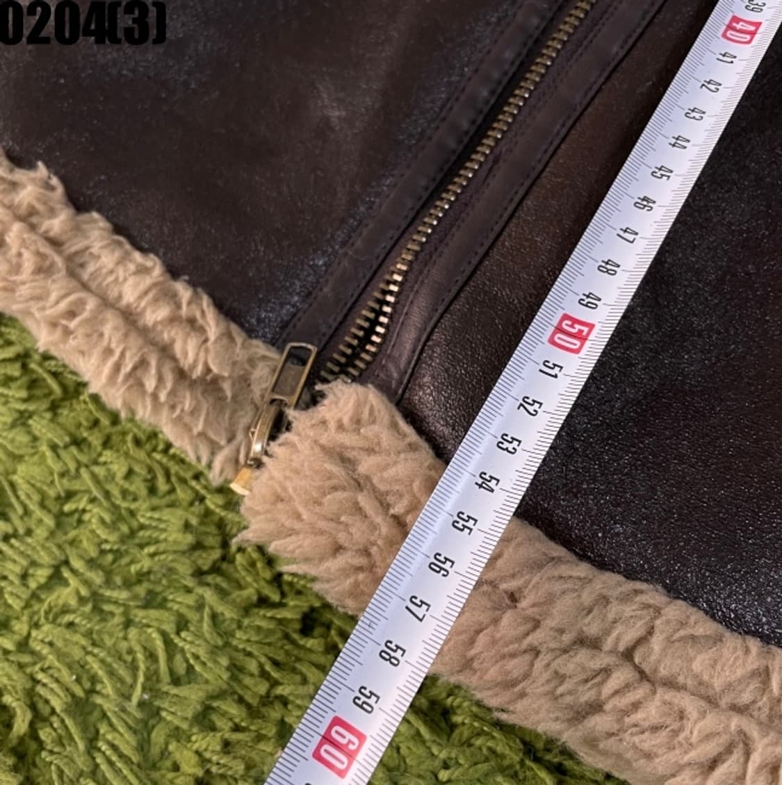 자라 무스탕 레더 자켓 상품이미지9