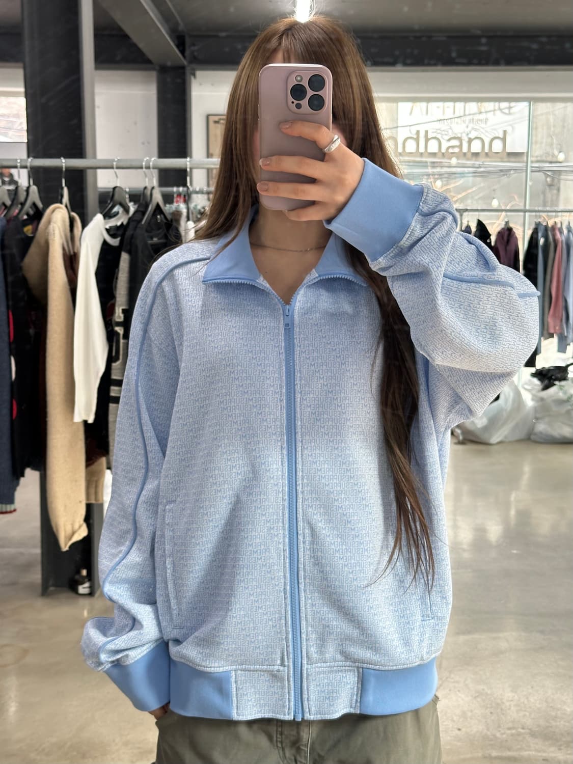 슈프림 22SS 리핏 풀로고 트랙져지 자켓  상품이미지4