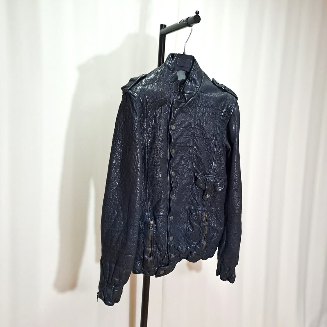 (택포) 드로메 엠보 리얼레더 자켓 M B632 상품이미지4