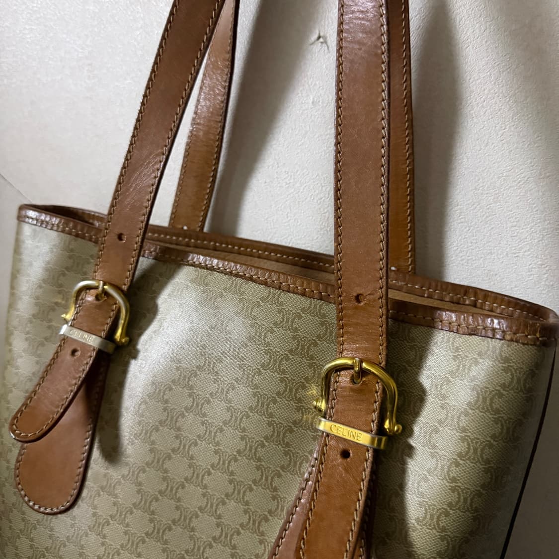 빈티지 셀린느 마카담 버킷 토트&숄더백 상품이미지7