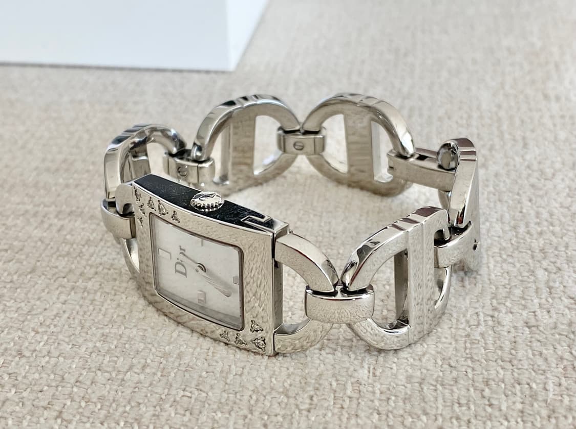 크리스찬 디올 마리스10p 다이아 화이트 자개 다이얼 쿼츠 상품이미지6