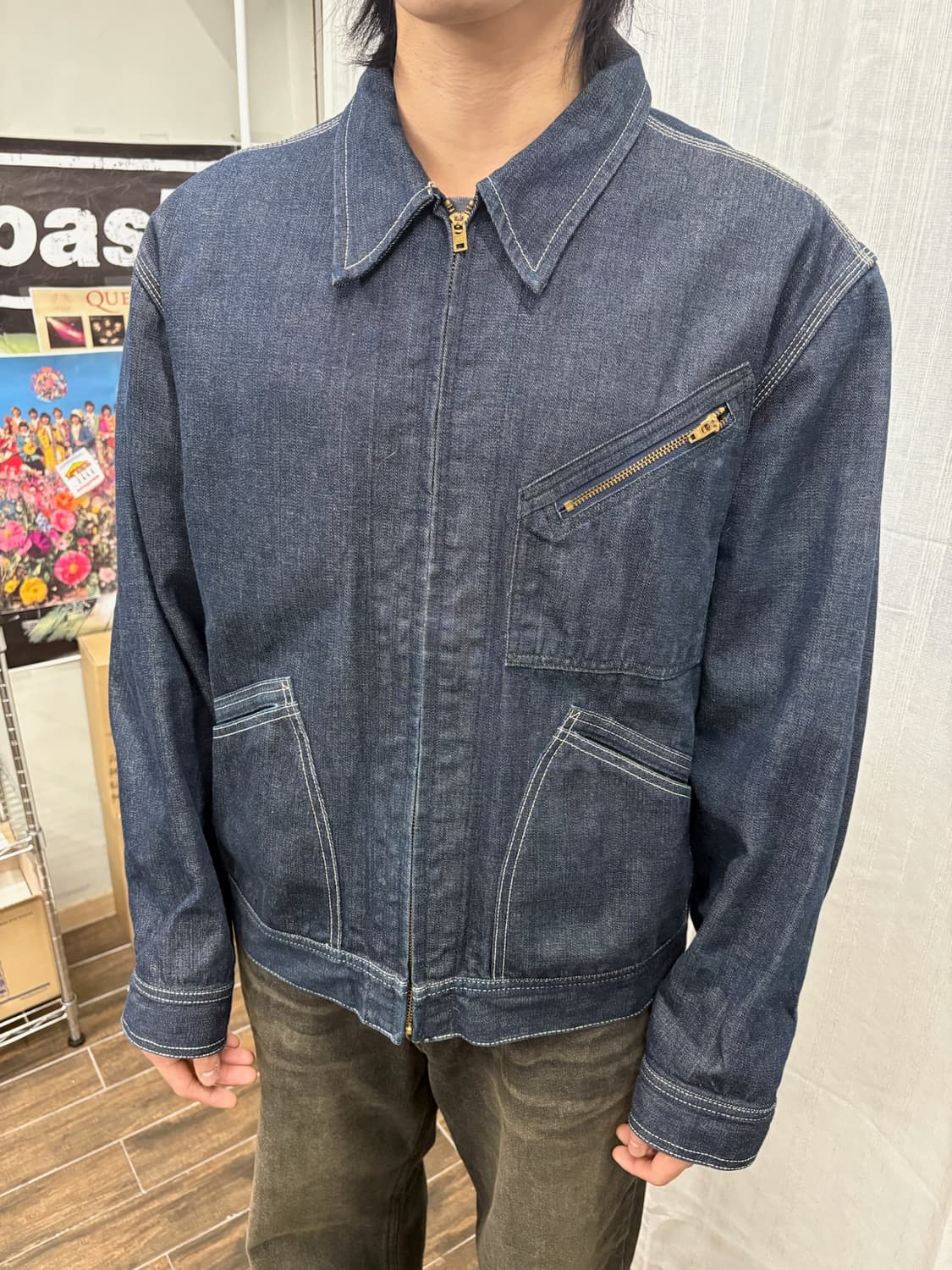 JAPAN FOB WORK 트러커 데님 자켓 상품이미지2