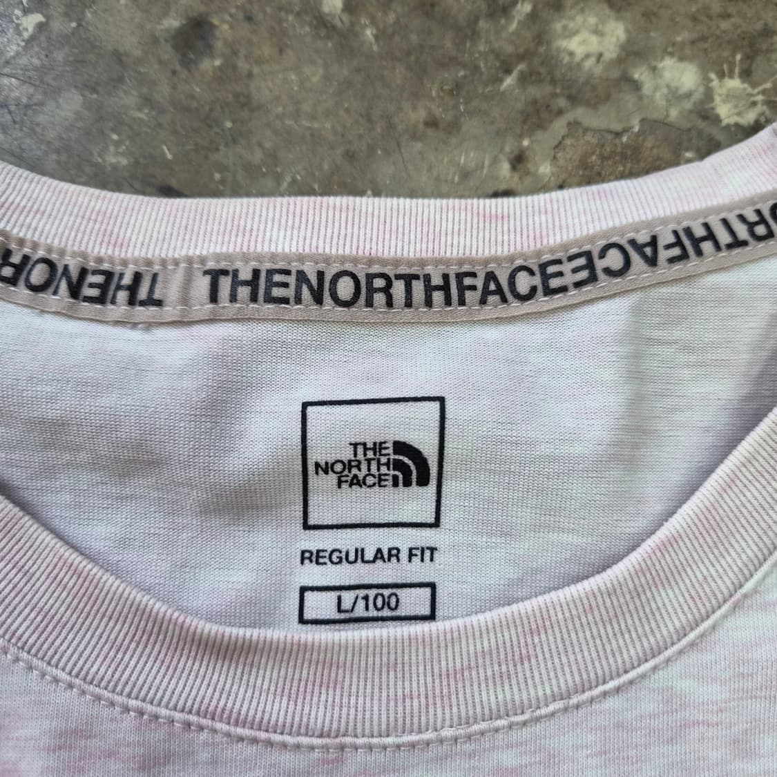 100) 노스페이스 카모패턴 빅로고 반팔티 반팔 티셔츠 상품이미지3