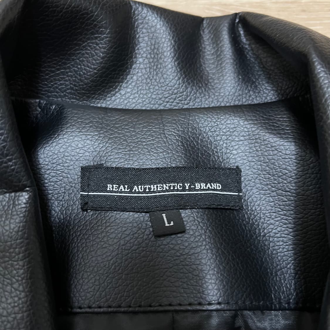 와이브랜드 레더 더블 라이더 가죽자켓 [블랙] L/100 상품이미지4