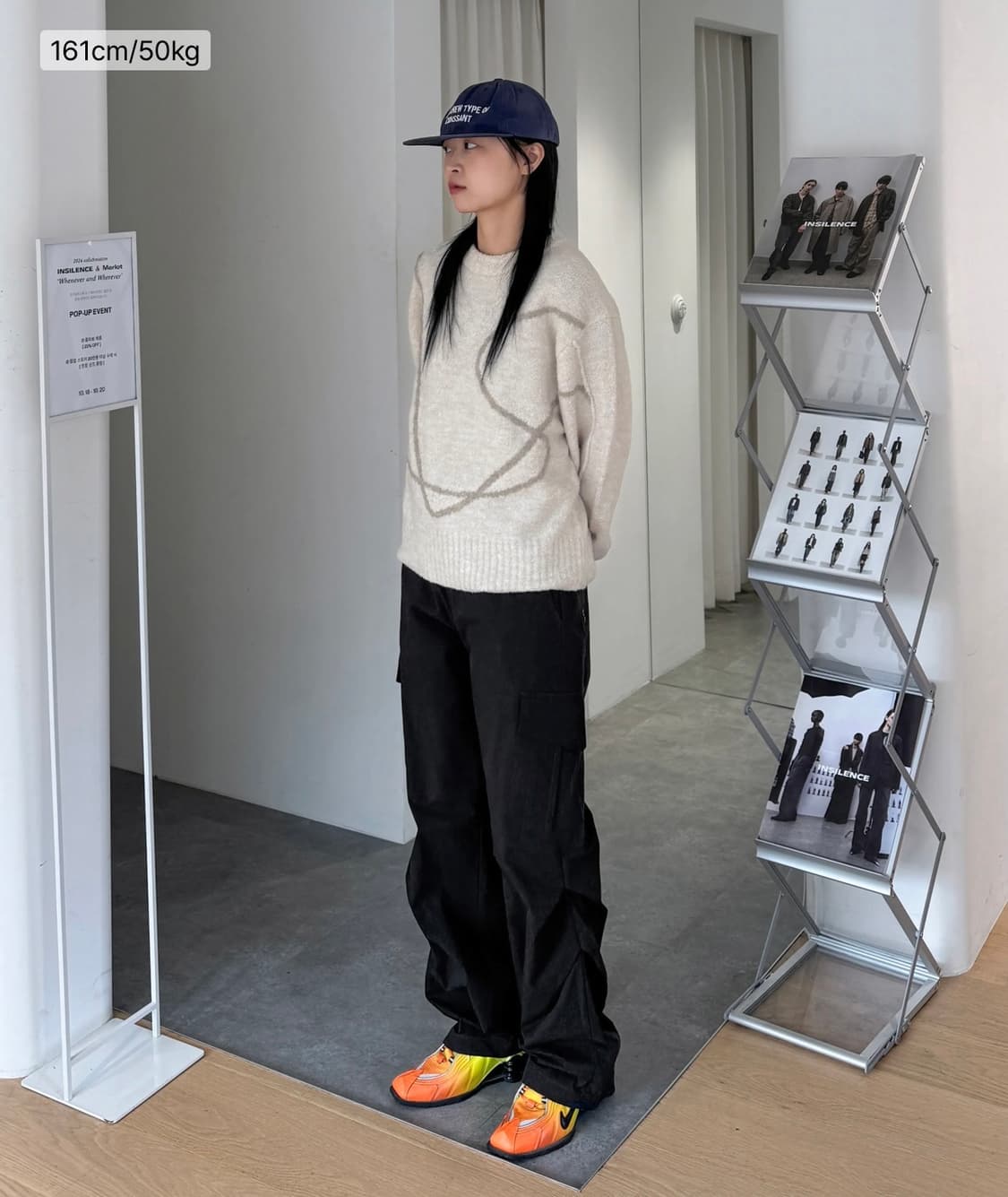 인사일런스 포켓 핀턱 카고 팬츠 상품이미지5