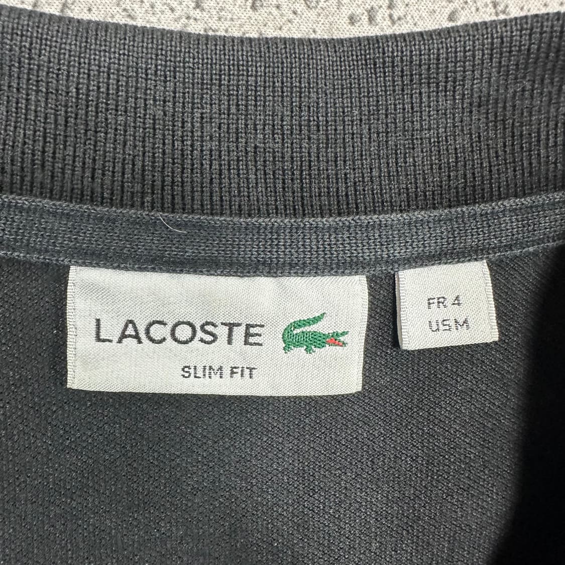 ✨ (바배) 라코스테 블랙 카라 반팔티  상품이미지3