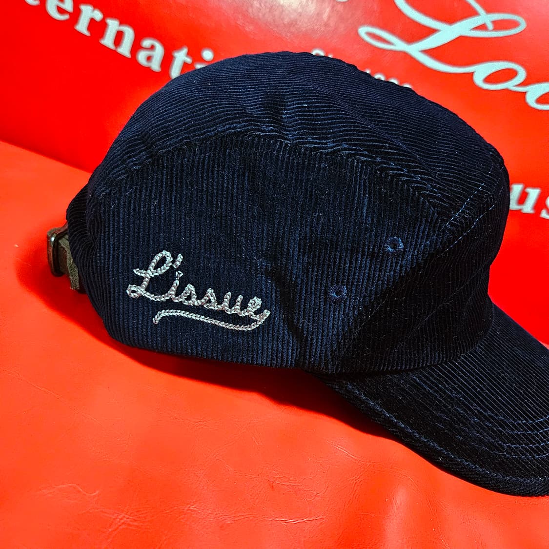 리슈(L'ISSUE) 22ss 네이비 코듀로이 볼캡 Free 상품이미지2