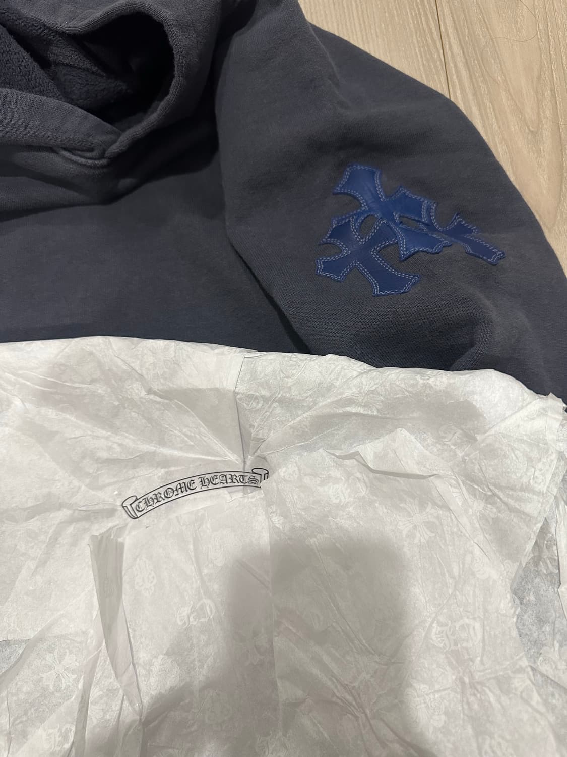 크롬하츠 페이퍼잼 크로스패치 후드 M 상품이미지2