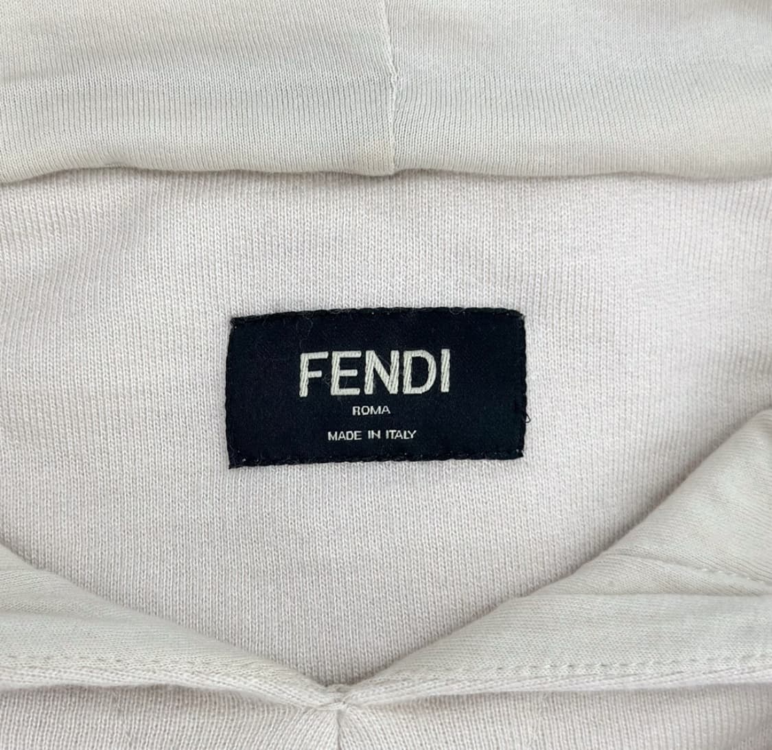 [48] Fendi 펜디 남성 사이드 FF 주카 로고 후드 티셔츠 베이지 상품이미지6