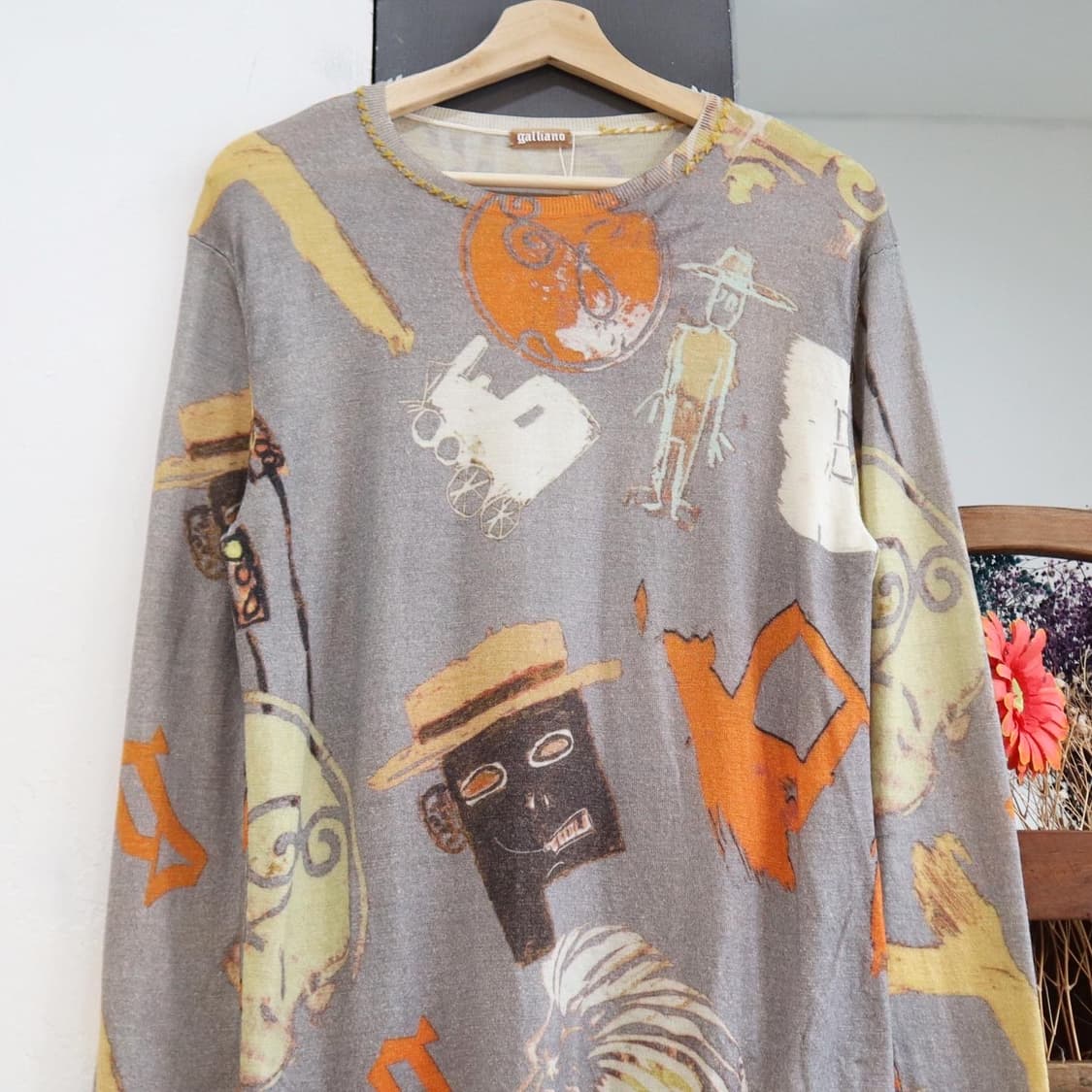 갈리아노 라나울 패턴 니트 상품이미지2