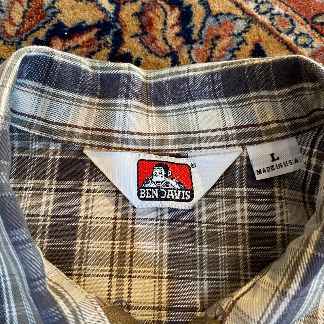 🌊BenDavis Half Zip-up check shirts 상품이미지6