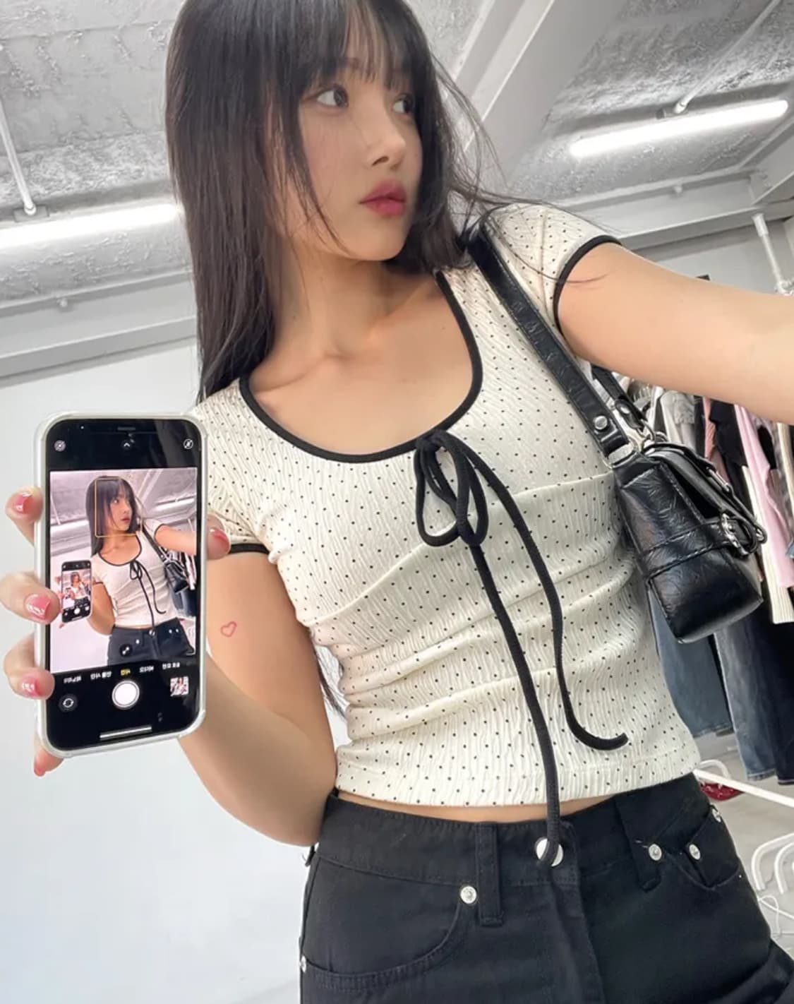 아쿠비클럽 dot ribbon tee 상품이미지1