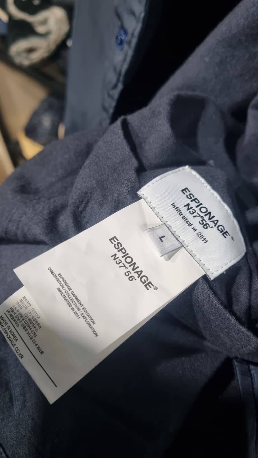 에스피오나지 오리털 코치자켓 점퍼 L(가슴단면61) 상태매우좋음 상품이미지3